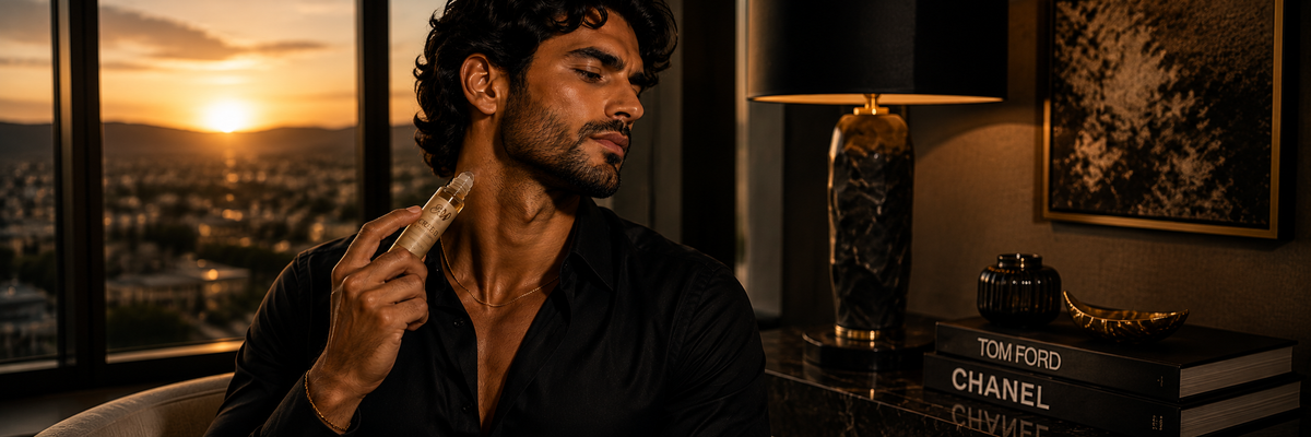 The Ancient Wellness perfume oil ritual — evening inspiration
