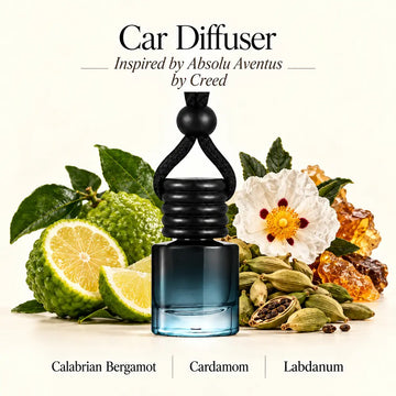 Absolu Aventus inspired by Creed car diffuser with Calabrian bergamot, cardamom and labdanum