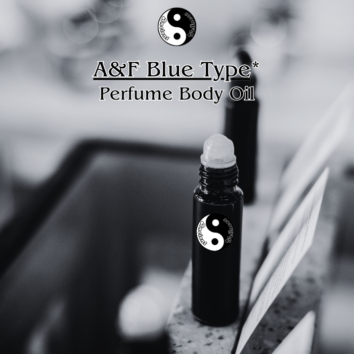 A&F Blue Type Perfume Body Oil - Pure and Uncut Fragrance with Roll-On Applicator by Ancient Wellness, Made in the USA