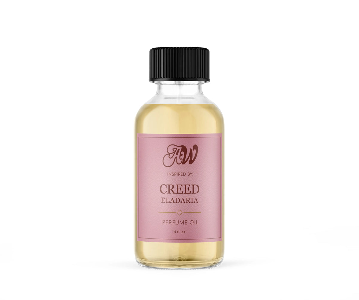 Ancient Wellness women’s alcohol-free perfume oil inspired by Creed: Eladaria in a 4 fl. oz. bottle