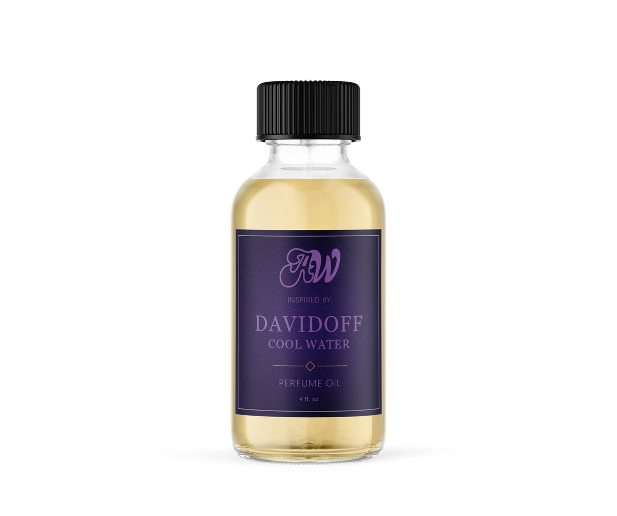 Ancient Wellness men’s alcohol-free perfume oil inspired by Davidoff: Cool Water in a 4 fl. oz. bottle