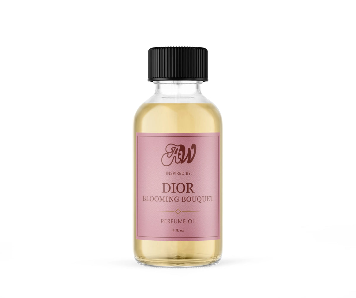Ancient Wellness women’s alcohol-free perfume oil inspired by Dior: Blooming Bouquet in a 4 fl. oz. bottle
