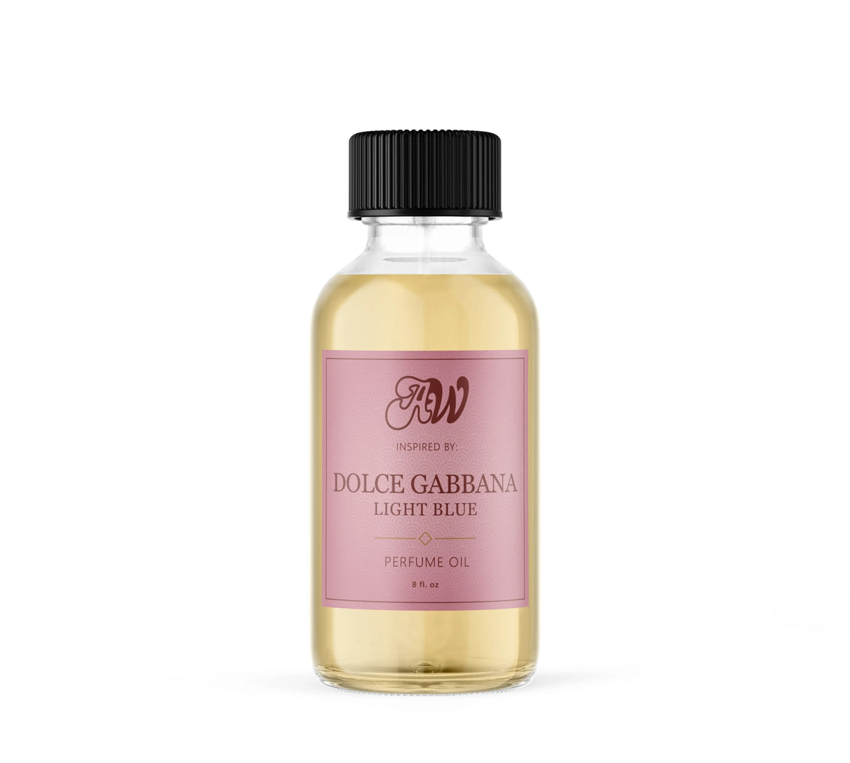 Ancient Wellness women’s alcohol-free perfume oil inspired by Dolce & Gabbana: Light Blue in a 8 fl. oz. bottle