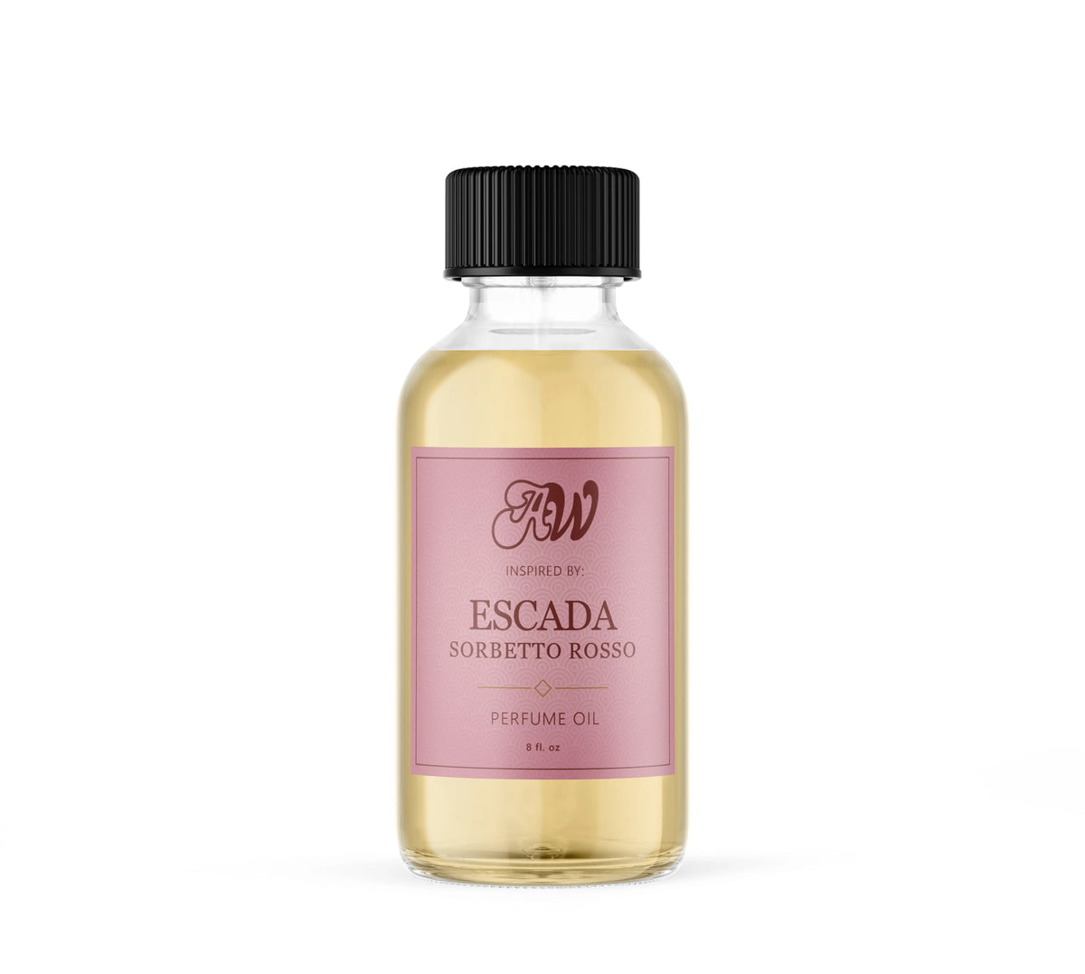 Ancient Wellness women’s alcohol-free perfume oil inspired by Escada: Sorbetto Rosso in a 8 fl. oz. bottle