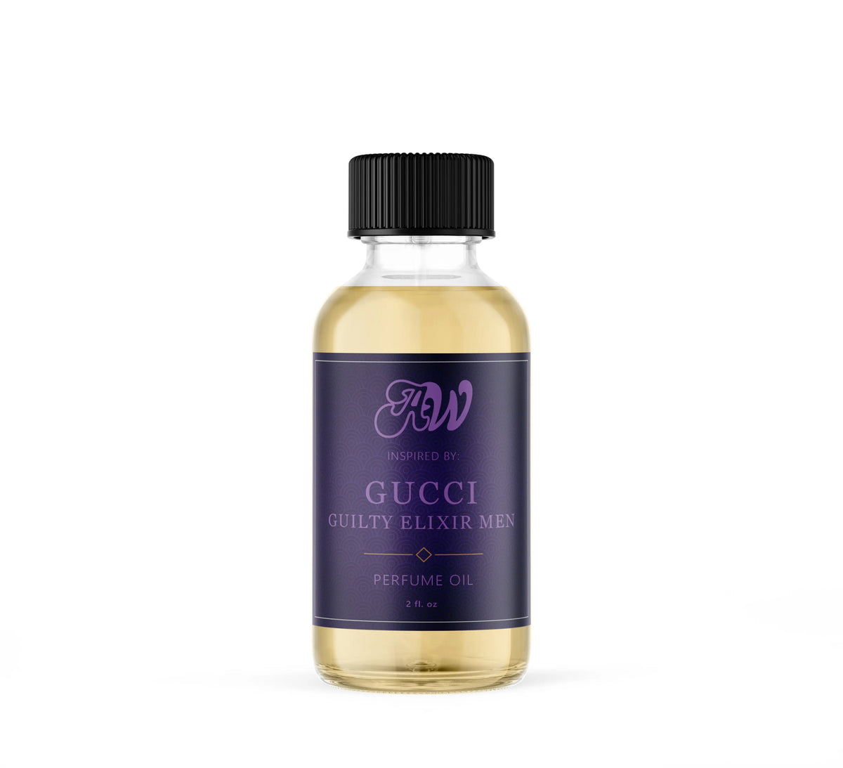 Ancient Wellness men’s alcohol-free perfume oil inspired by Gucci: Guilty Elixir in a 2 fl. oz. bottle
