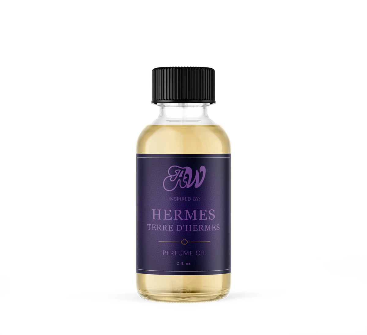 2 fl oz Terre D'Hermes perfume oil bottle