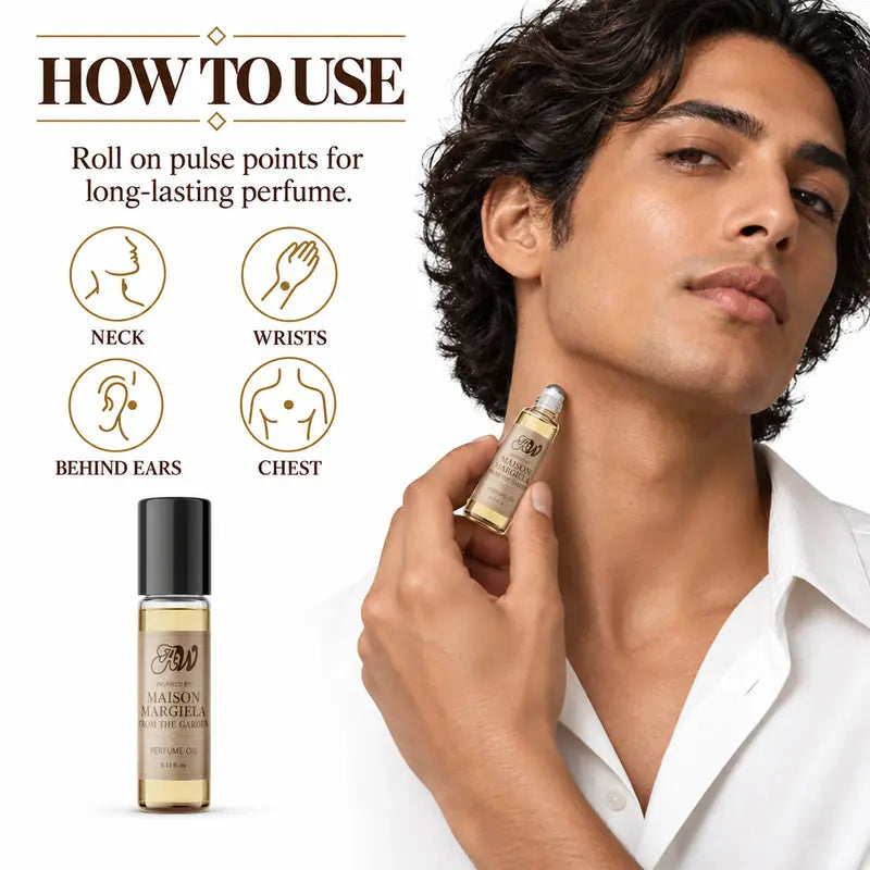 How to apply and layer From The Garden perfume oil
