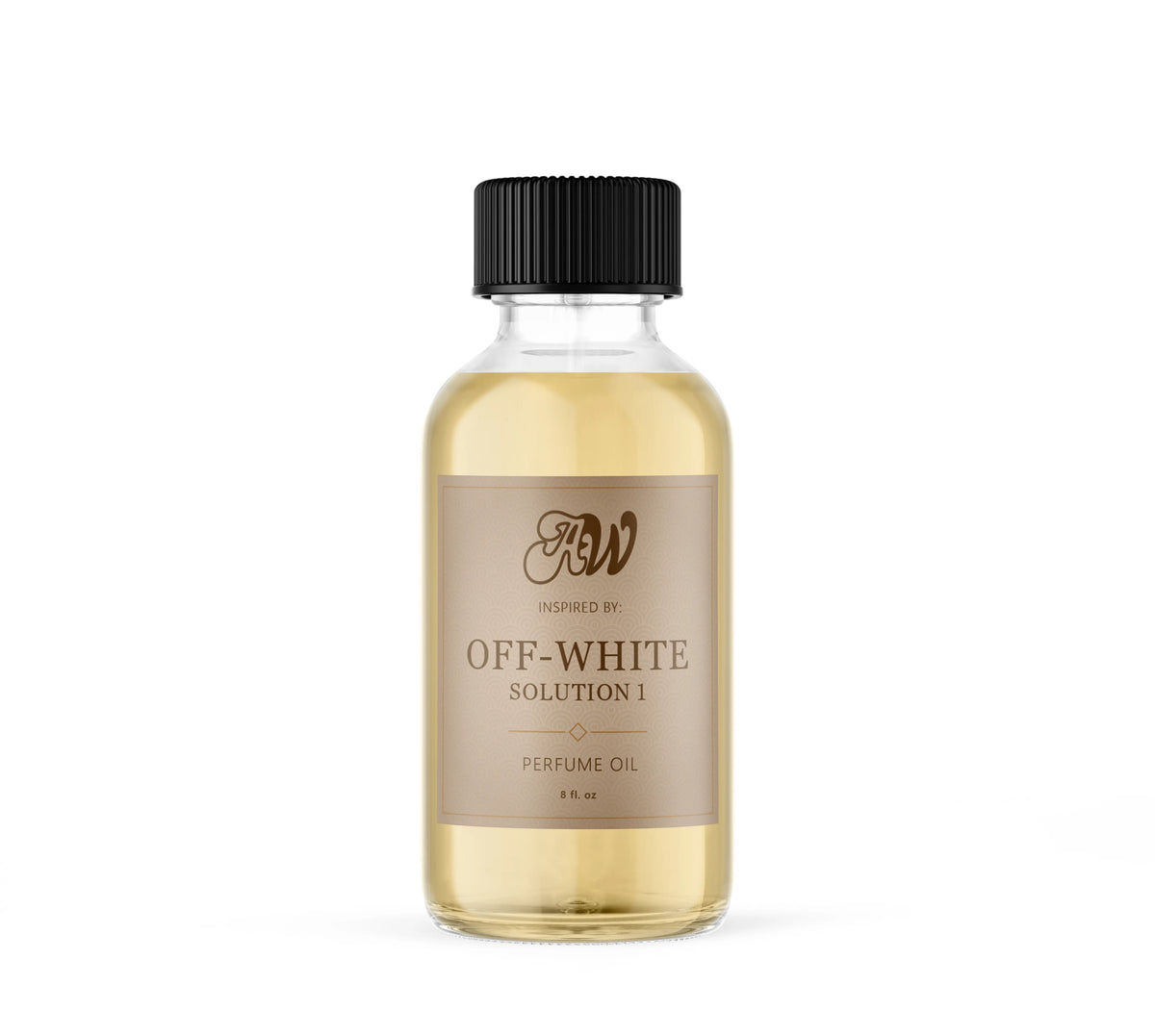 Ancient Wellness unisex alcohol-free perfume oil inspired by Off White: Solution 1 in a 8 fl. oz. bottle