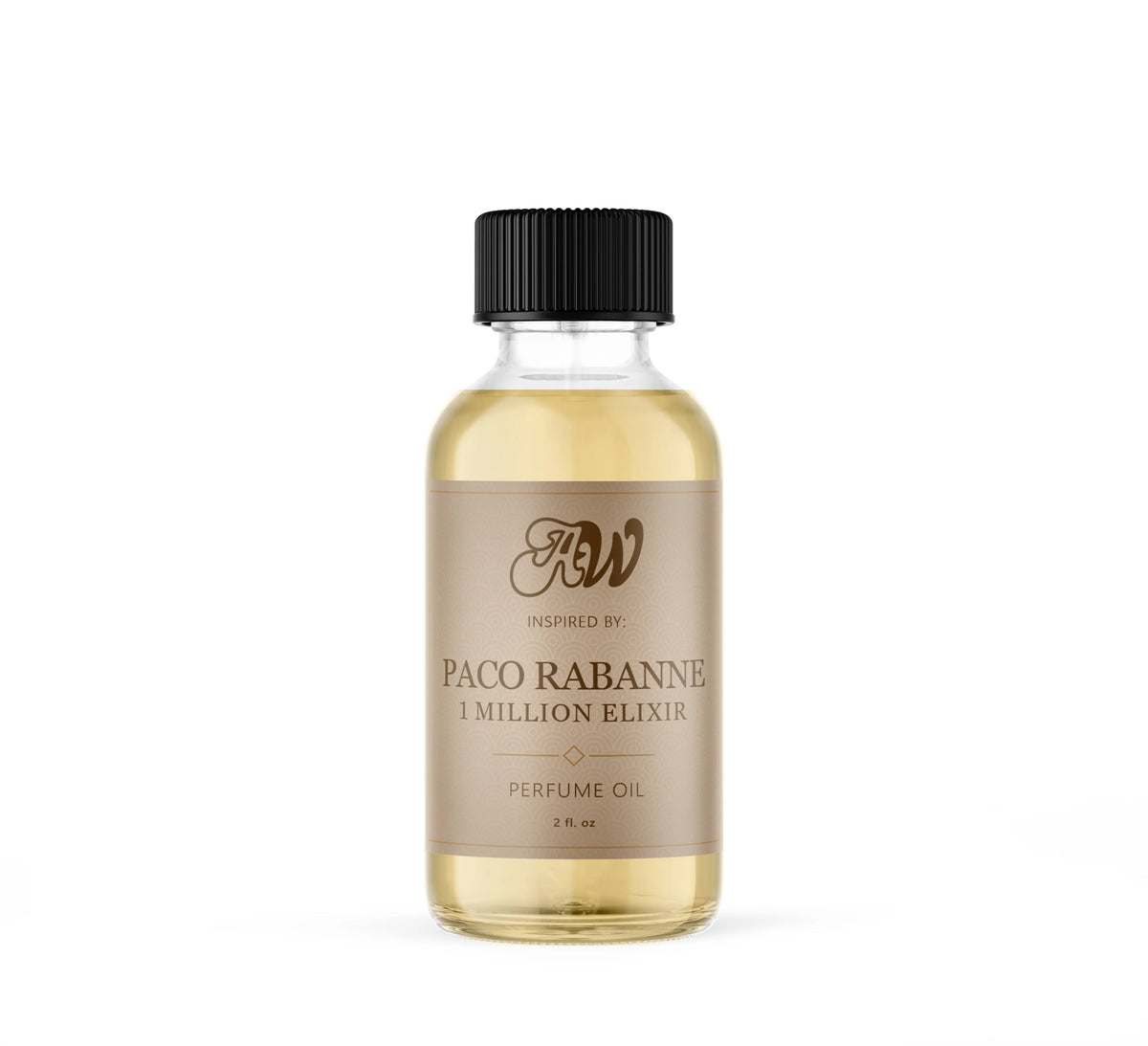 Ancient Wellness unisex alcohol-free perfume oil inspired by Paco Rabanne: 1 Million Elixir in a 2 fl. oz. bottle