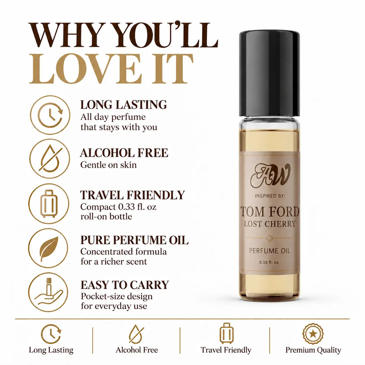 Lost Cherry perfume oil benefits - alcohol-free concentrated fragrance