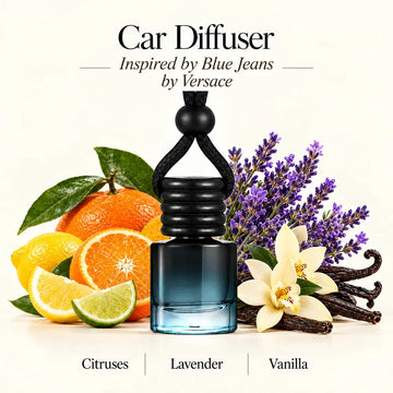 Blue Jeans Inspired by Versace car diffuser with citruses, lavender and vanilla by Ancient Wellness