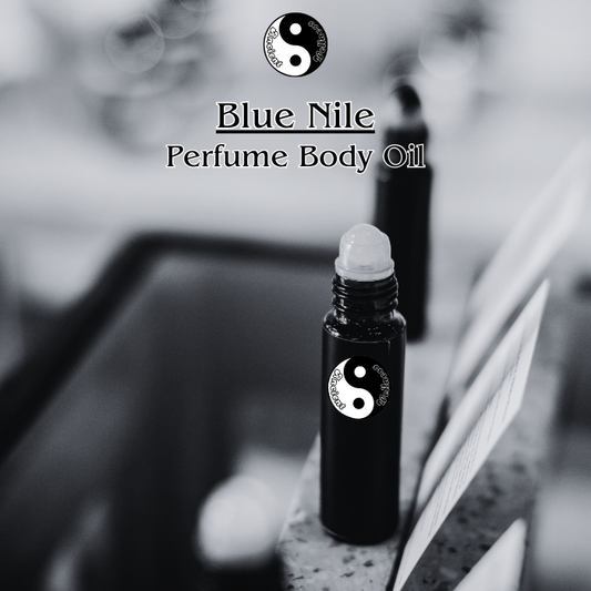 Blue Nile Perfume Body Oil - Pure and Uncut Fragrance with Roll-On Applicator by Ancient Wellness, Made in the USA