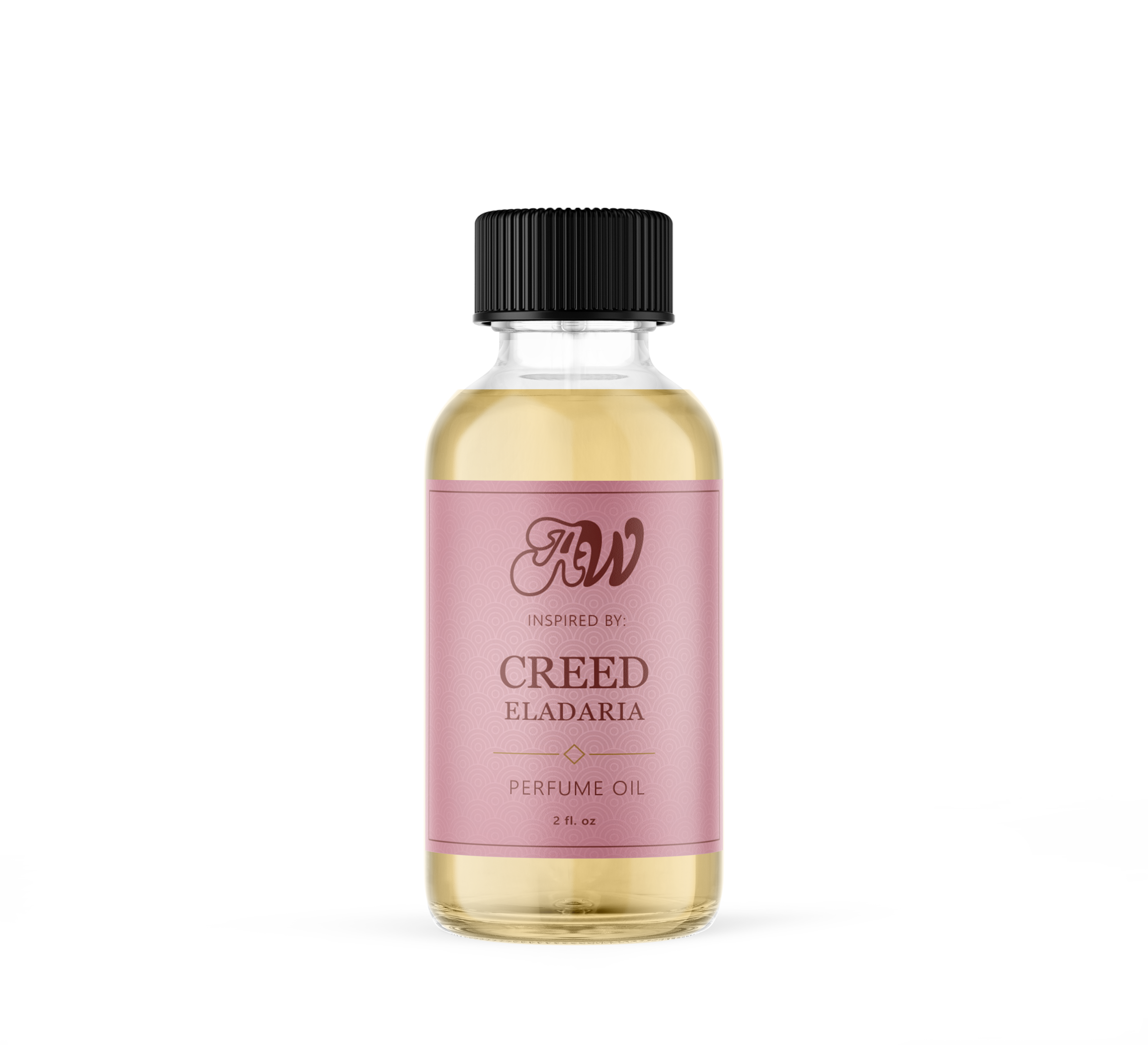 Ancient Wellness Creed Eladaria perfume oil bottle, 2 oz, featuring elegant packaging and clear glass container.