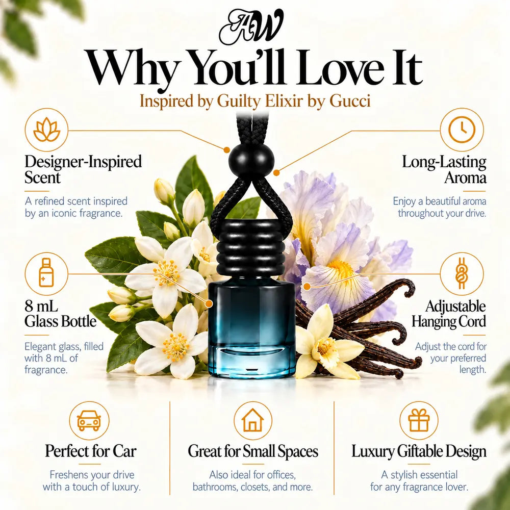 Why You’ll Love It benefits for Guilty Elixir inspired car diffuser