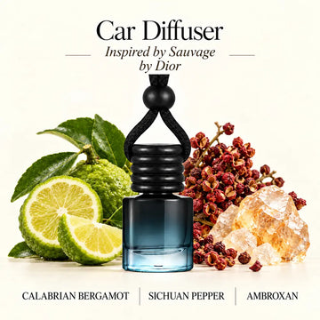 Sauvage inspired by Dior car diffuser with Calabrian bergamot, Sichuan pepper and Ambroxan