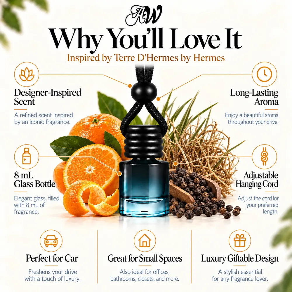 Why You’ll Love It benefits for Terre D'Hermes inspired car diffuser
