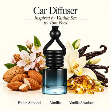 Vanilla Sex Inspired by Tom Ford car diffuser with bitter almond, vanilla and vanilla absolute by Ancient Wellness