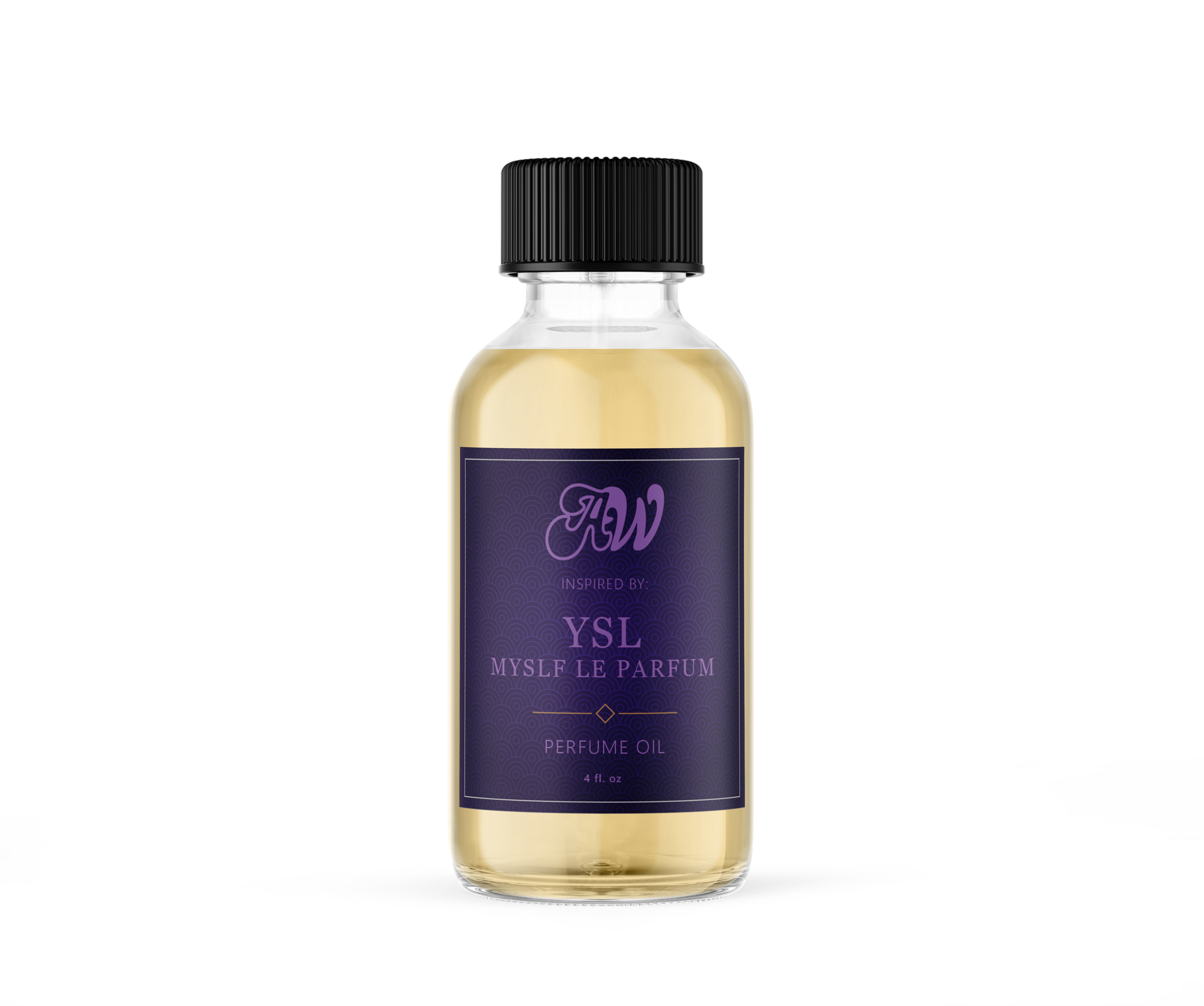 Ancient Wellness YSL MYSLF Le Parfum perfume oil bottle with sleek design, 4 oz size, showcasing the luxurious fragrance packaging.
